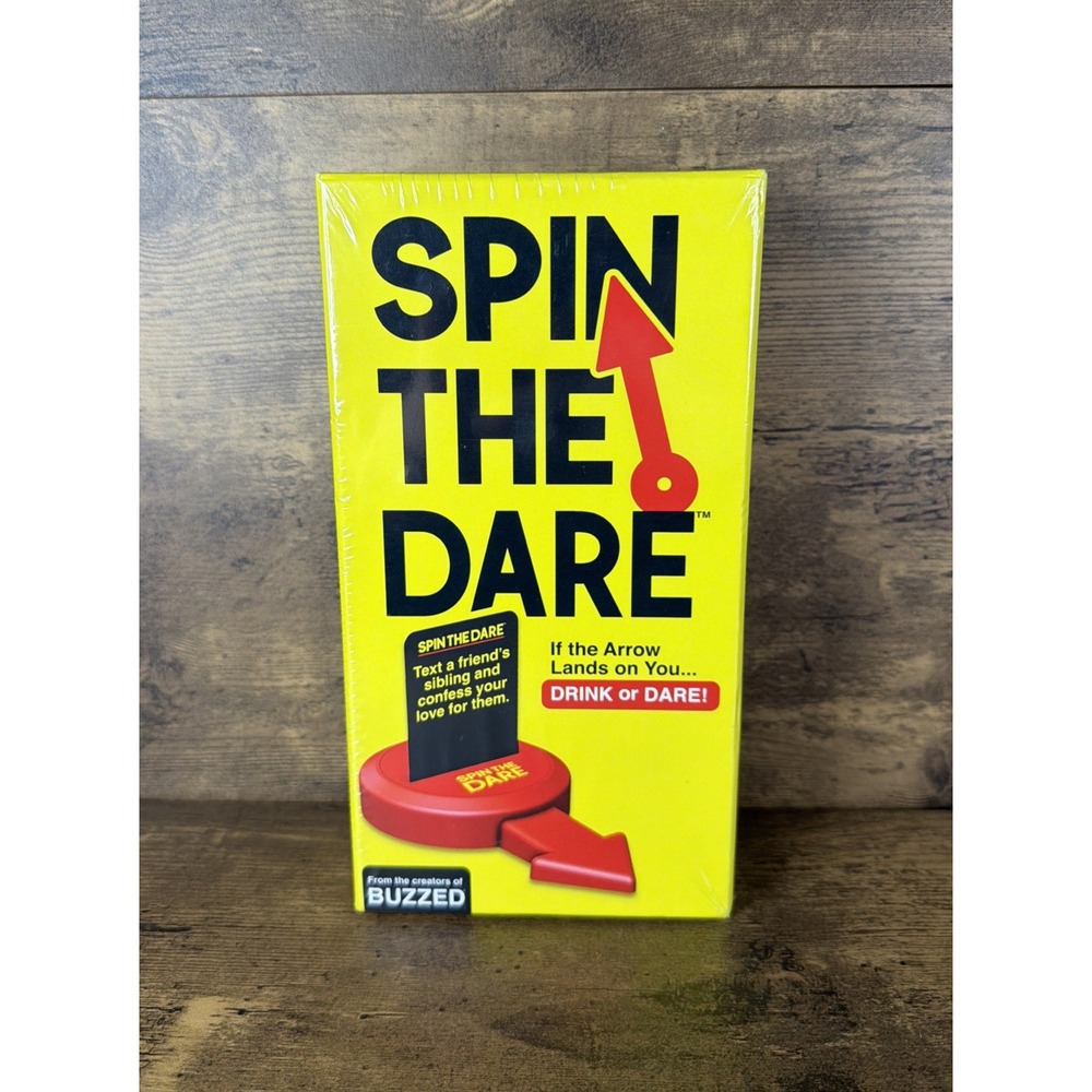 Spin The Dare Party Game Drink Or Dare Creators Of Buzzed Brand New Sealed